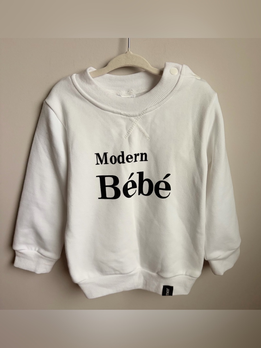 Today’s Modern Baby Modern Bébé White Crewneck Sweater